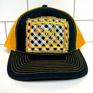 Custom trucker hat cap beach babe